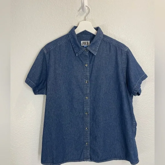 Joes USA Denim Short Sleeve Button Up - Picture 1 of 4